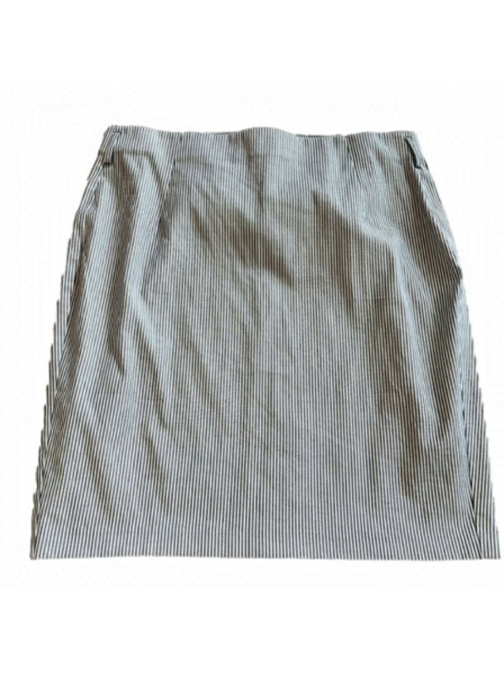 LANE BRYANT Plus Size Cotton Pencil Skirt, Railroad Stripe, Size 22